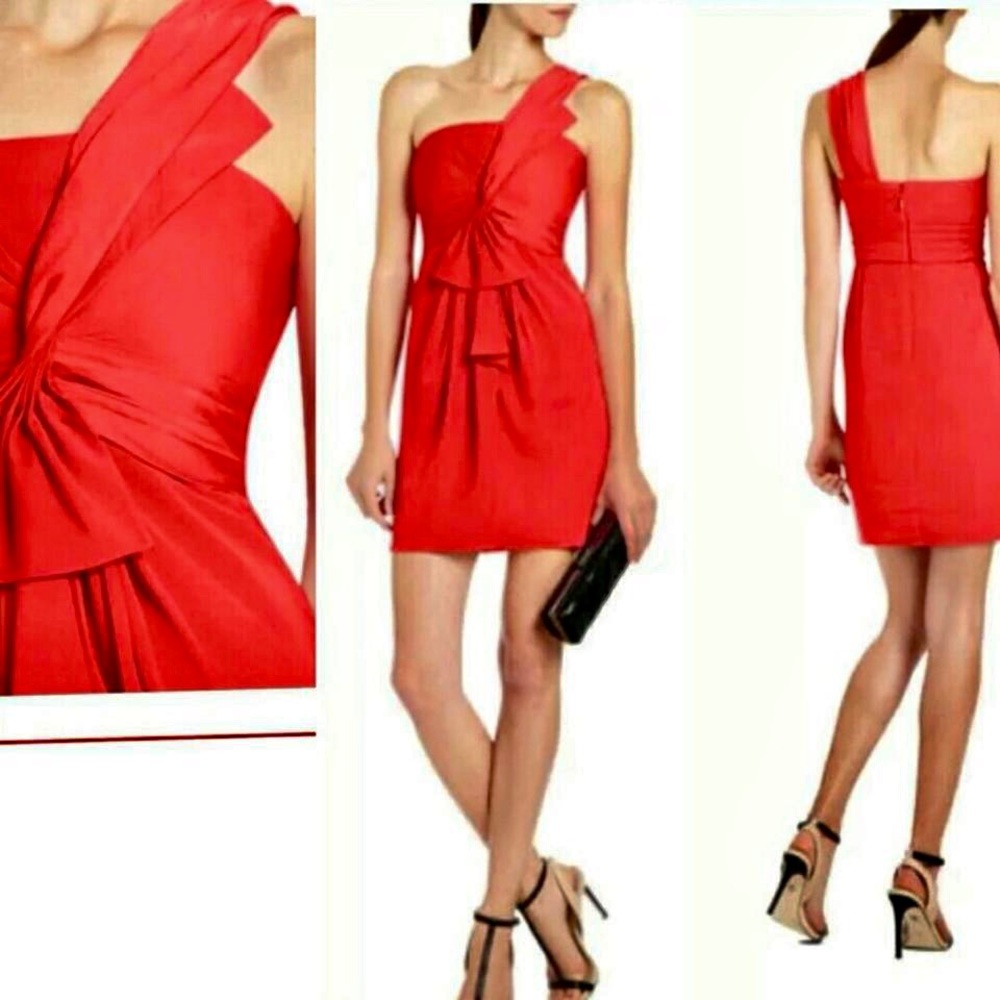 BCBGMaxAzria Palais Cocktail Jewel Red Dress